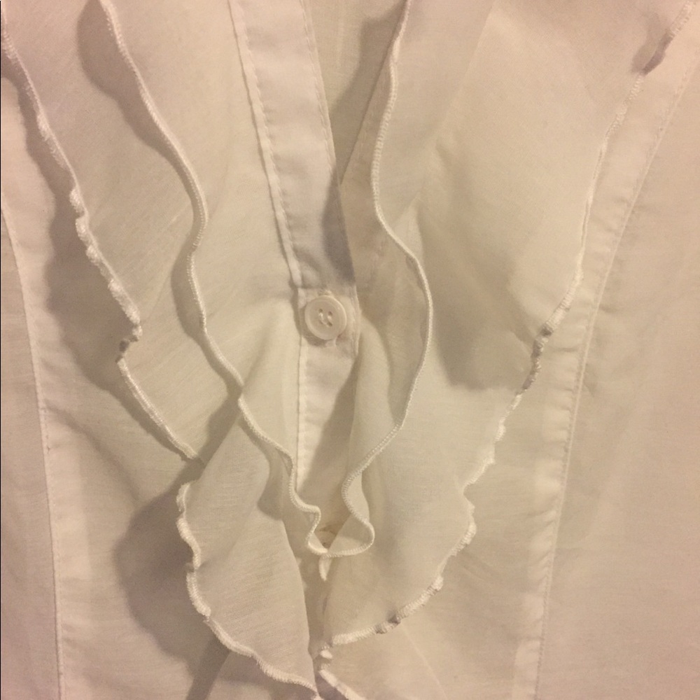 Sheer Ruffled Blouse-Size M - Picture 4 of 4
